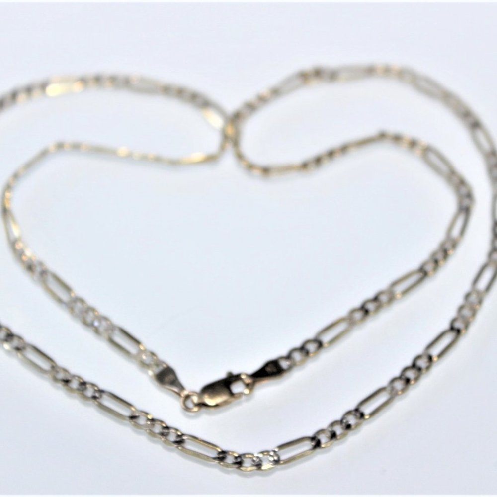 ITALY STERLING S 925 1/5 10K GOLD PLATED 20" CHAIN